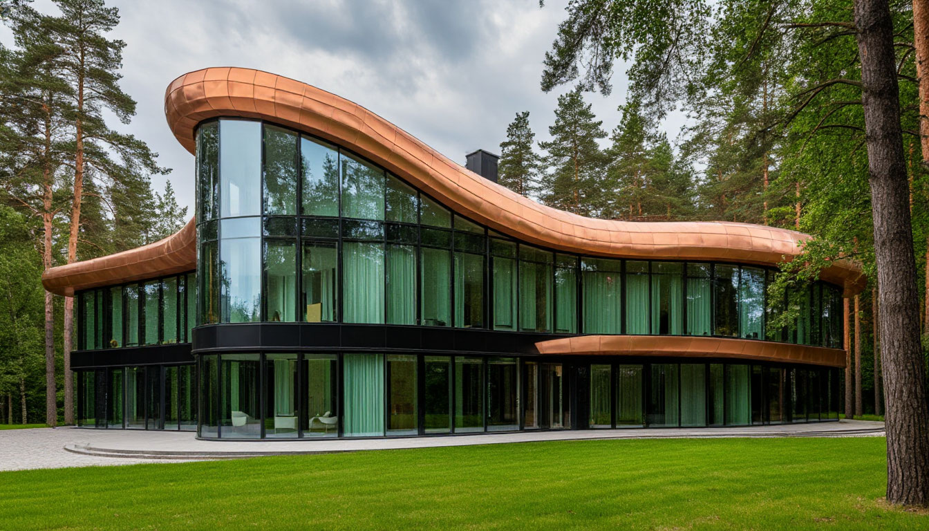 О современном коттедже фото настоящей архитектуры