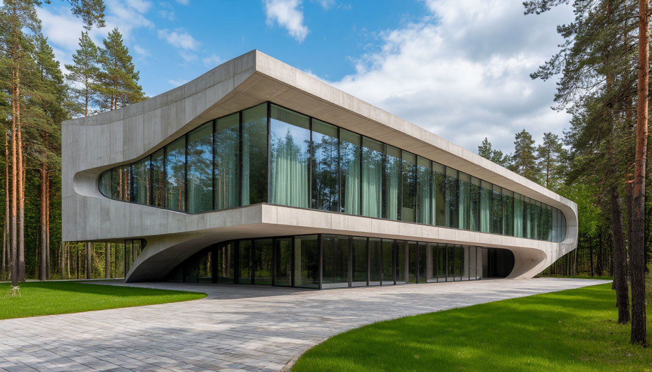 Изображения современных элитных коттеджей с отделкой без моджахедов