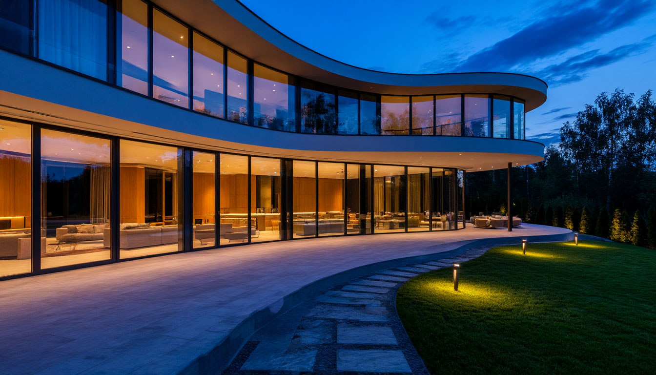 Ценник на облицовку стеклянной усадьбы в Шервуде