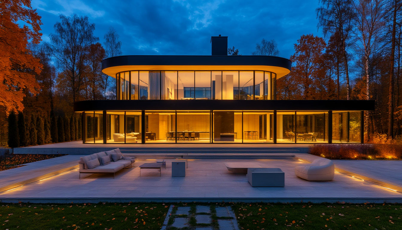 Фото элитного коттеджа с отделкой под ключ в Подмосковье